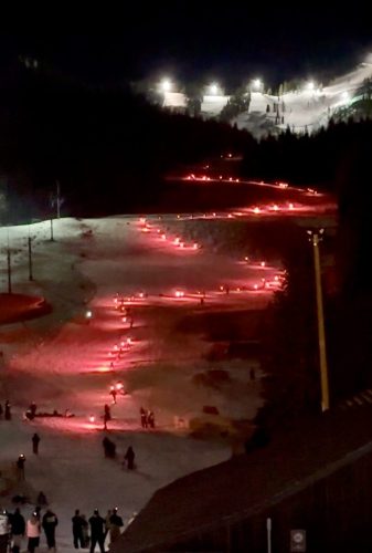 Ski & Ride torch run